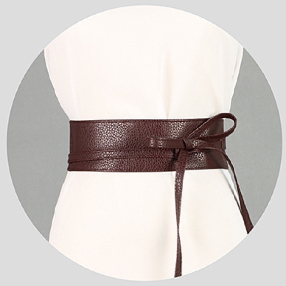 Boho Gypsy Wrap Around Waist Belt Brown - Picture 2 of 4